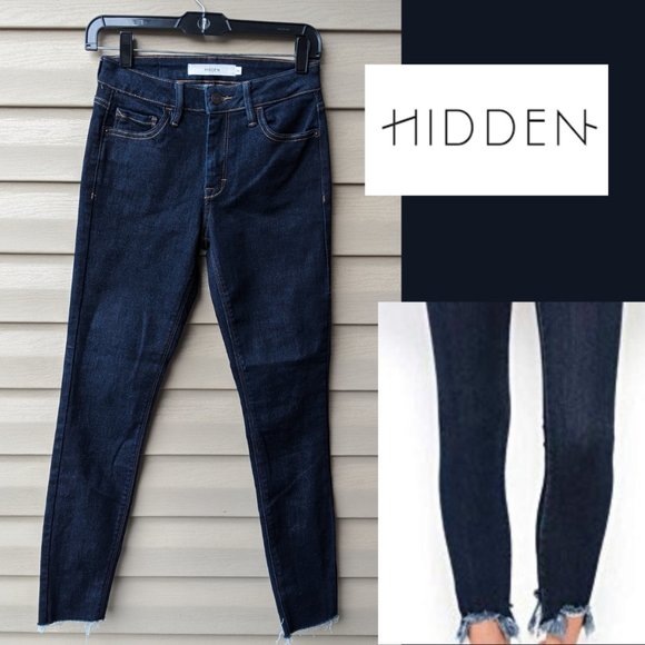 HIDDEN Skinny Jeans - Frayed Hem- 24 - Picture 2 of 14